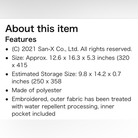 san-x rilakkuma laptop tote bag - Picture 4 of 5